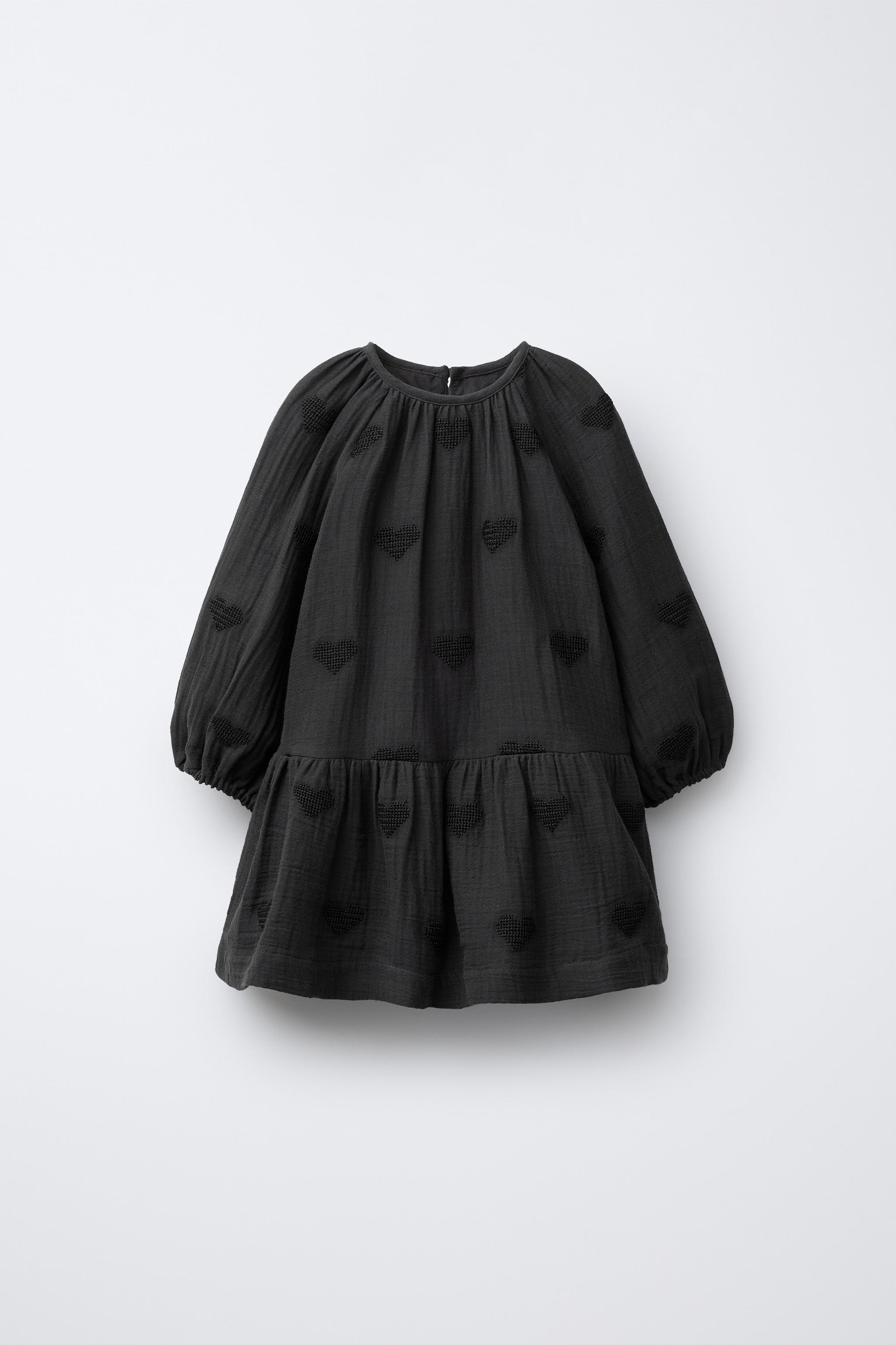 EMBROIDERED HEART DRESS